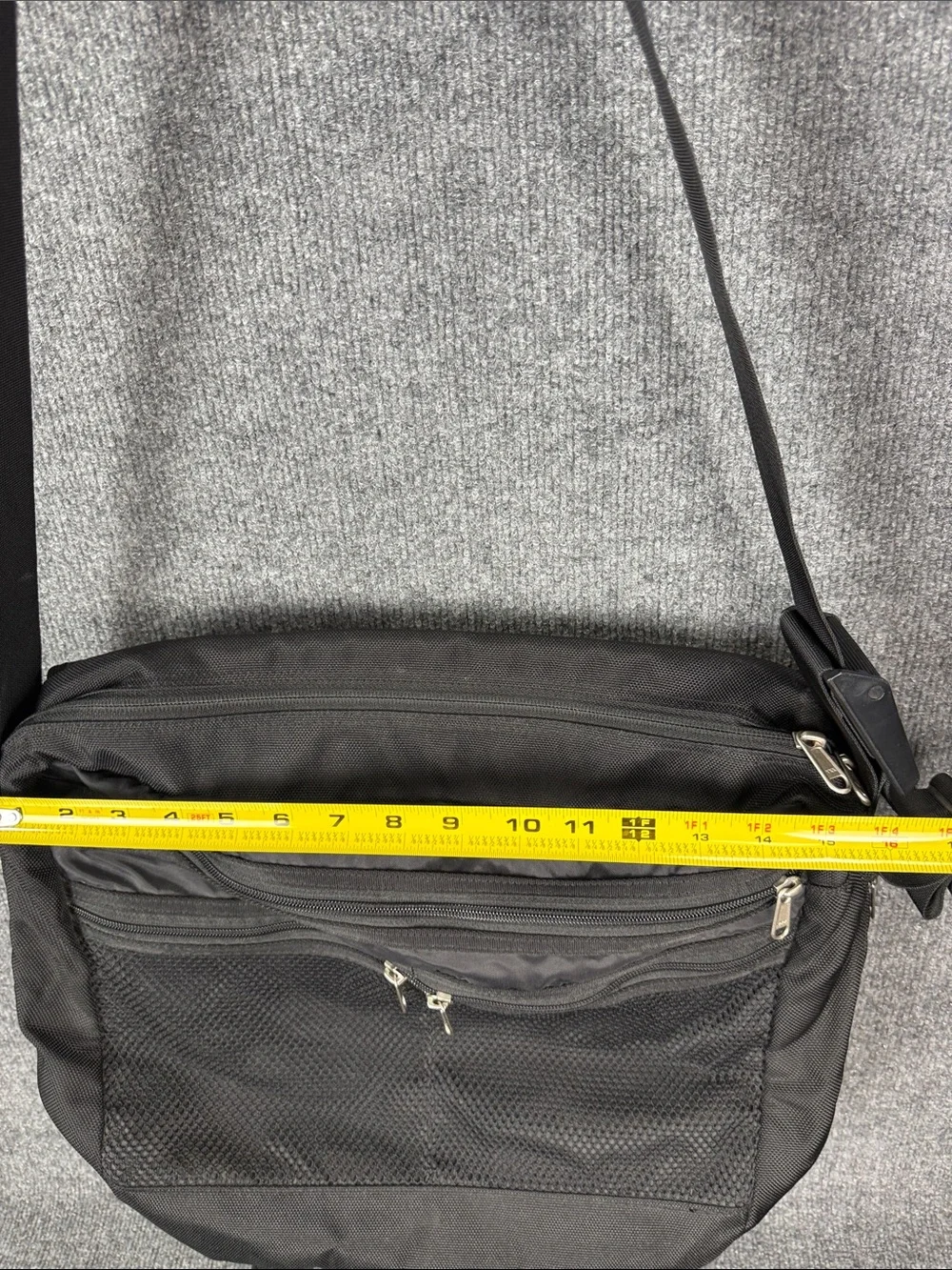 The North Face Black Messenger Bag with Reflective Accent. New!